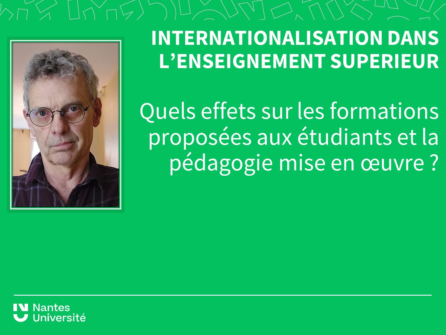 CONFERENCE N°1 : Laurent Cosnefroy