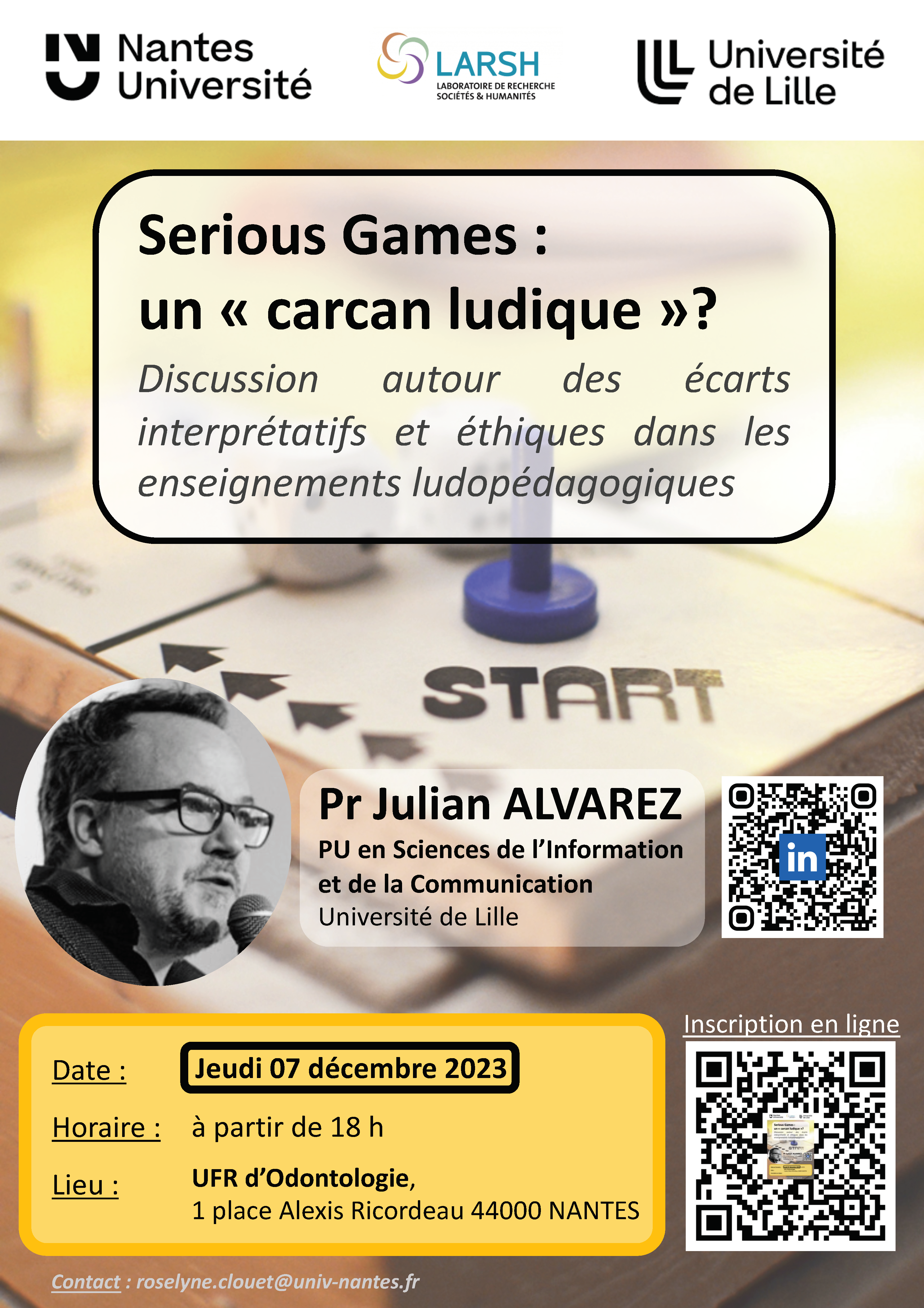 « Serious games : un carcan ludique? » - discussion autour des écarts interprétatifs et éthiques dans les enseignements ludopédagogiques 